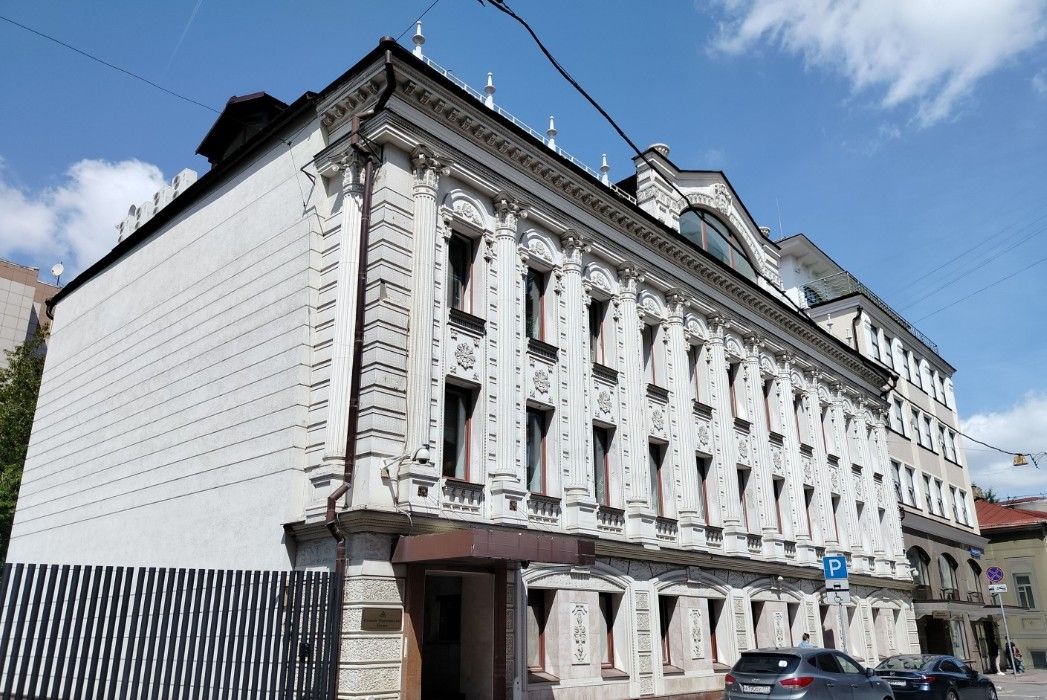 фасад дома, здание по адресу г Москва, Большой Саввинский пер, д 2А